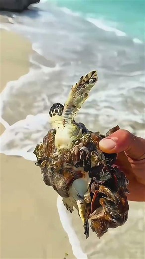 Man Saves a Helpless Sea Turtle 🐢❤️