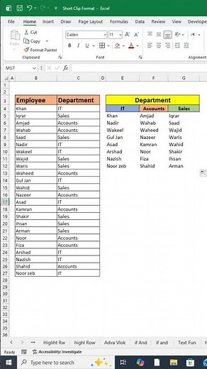 Filter Function in Excel – Complete Tutorial for Beginners #foryou #excel #shortfeed #please #fypシ