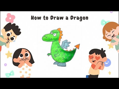 Easy Drawing for Kids | How to Draw a Dragon for Kids