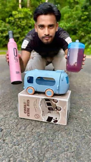 Fake Water Bottle Vs Eumqestoer Bus Type Water Bottle Unboxing 😍#shorts