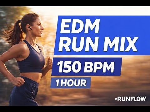 1 Hour of EDM Running Music — 150 BPM — Instrumental