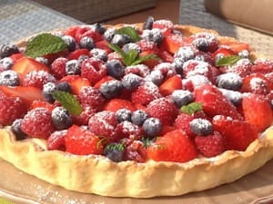 Tarte aux fruits rouges et crème pâtissière : la recette facile