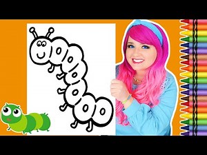 Coloring a Caterpillar Cute Garden Insects Coloring Page | Crayola Crayons