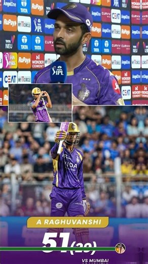 Why did Ajinkya Rahane start praising Raghuvanshi? #trendingshorts #ipl #cricket