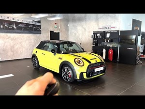 John Cooper Works MINI Cabrio in ZESTY YELLOW - 4K Walkaround - Interior and Exterior.
