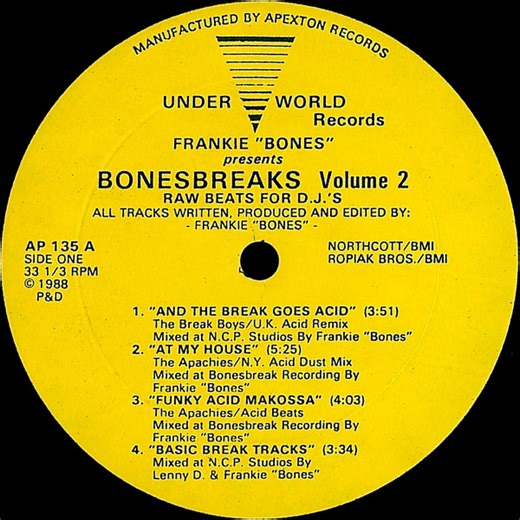 Frankie "Bones" Presents Bonesbreaks - Volume 2 (Raw Beats For D.J.'s)