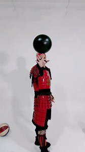 This man dressed as a samurai displayed some remarkable tricks with a basketball. After spinning the balls on his finger, he juggled them a few times while dribbling them in between. Eventually, he attempted to eat noodles while spinning the ball on his finger and finished. | Jukin Copyright Management | Facebook