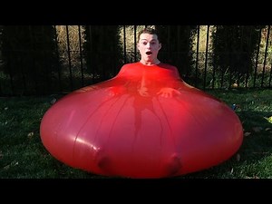 SITTING INSIDE A GIANT 6FT WATER BALLOON!