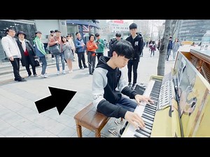 A Street Piano Boy Playing Flower Dance So Beautifully