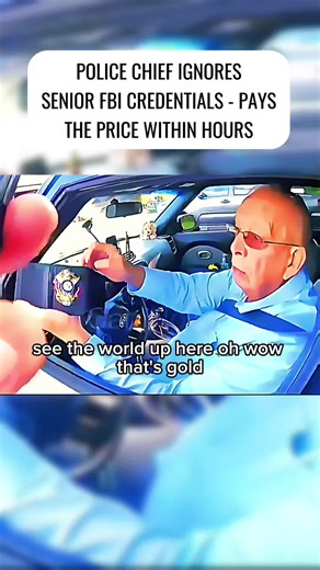 POLICE CHIEF IGNORES SENIOR FBI CREDENTIALS - PAYS THE PRICE WITHIN HOURS. #trending #foryou #viral #fyp #usa