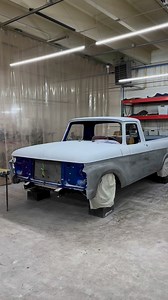 The body shop crew is getting down on some blocking action with the ‘61 F100 unibody, everyone’s favorite part of body work haha! #potogoldkustoms #1961f100 #ford #f100 #f100syndicate #f100unibody #unibody #bodyshop #hotrodshop #kustom #kustomkulture #restomods #classiccars | Pot O'Gold Kustoms