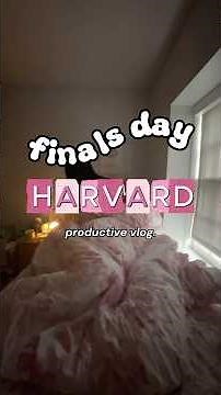 harvard finals productive day in my life VLOG 📝