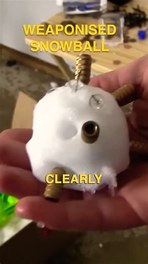 Destroyed by a WEAPONIZED Snowballs! #science #entertainment #experiment