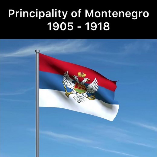 🇲🇪Montenegro Flag History🇲🇪