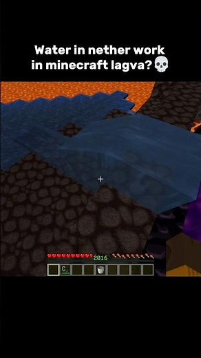 Easy way to make water in nether