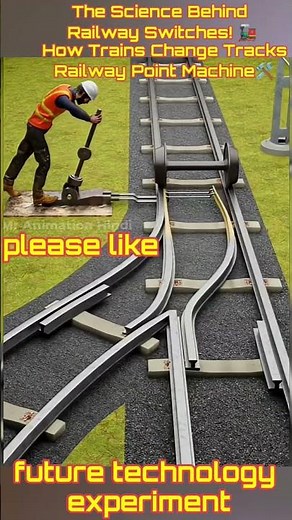 Science Behind Railway Switch How Trains Change Tracks #trainsignal Railway Point Machine #magnetic