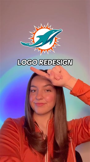 Miami Dolphins logo redesign🐬#miamidolphins #miami #nfl #football #superbowl #dolphins #florida