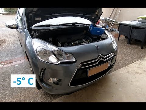 Remplacement kit distribution et pompe à eau DS3 1.6 hdi 110 / DS3 diesel timing belt replacement.