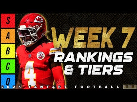 Week 7 Wide Receiver Rankings & Tiers - 2025 Fantasy Football