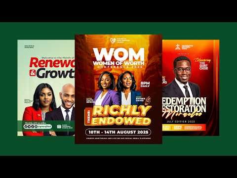 How to Design a Professional Richly Endowed Church Event Poster (Step-by-Step)