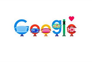 Today's Google Doodle encourages people to 'Wear A Mask. Save Lives'