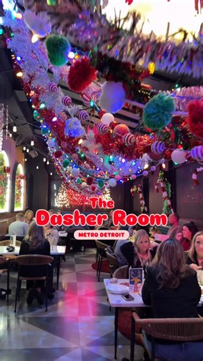 Detroit | Michigan | Creator on Instagram: "One of Metro Detroit’s best Italian restaurants is all decked out for the holidays. Come check out The Dasher Room inside of @testabarra 🎄🎅🏻 Christmas cocktails, festive decor and the best arancini in town. The pizza is delicious, the pasta is incredible and the staff is super friendly. Tag someone you’d like to check out The Dasher Room this season!"