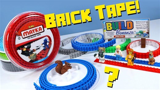 Mayka Toy Block Tape And Build Bonanza Brick Lego Tape Toy Review