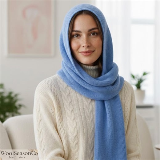 Pure Merino Wool Balaclava Hood – Hand-knitted Winter Elegance in Its Purest Form - Etsy Australia