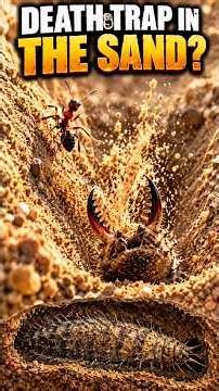 How The Antlion Uses Physics to Trap Ants in Sand | Explained