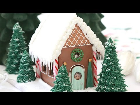 How to decorate and assemble a gingerbread house.