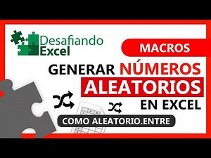 Generar NÚMEROS ALEATORIOS en Excel | Macros en Excel #19