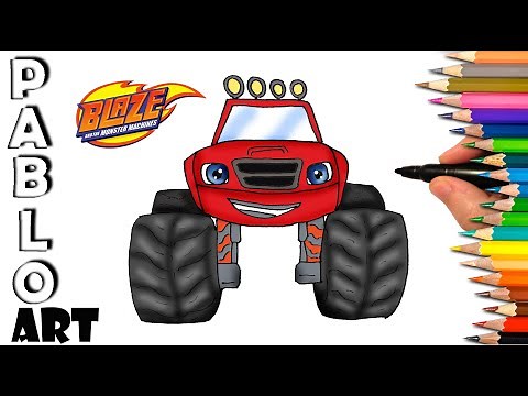 How to draw Blaze and the Monster Machines | Learn to Draw step by step
