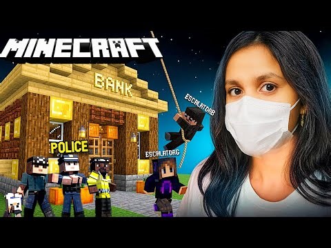 We Robbed The Minecraft Bank… But The Police Caught Us! | Minecraft Hindi Gameplay