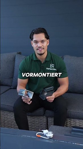 Vormontierte Terrassenüberdachung