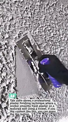 Wall Plaster Smoothing Technique