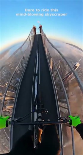 Sky-High Thrills on Two Wheels! 🚴‍♂️🌆