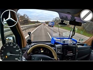 Mercedes Sprinter 316 CDI CUSTOM |163 PS| Top Speed Drive On German Autobahn POV VAN