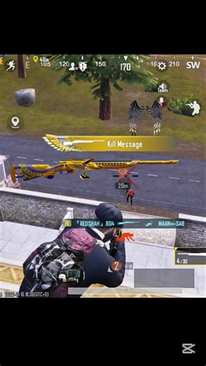 1v4 with M24 ll PUBG mobile short #mobilegame #1vs4 #m24headshot