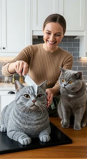 Cat Freaks out Over Hyper-Realistic cakes! Watch the hilarious reaction #Cats #Baking #Viral