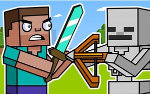 【中文】方块小队动画-minecraft生存 第一集