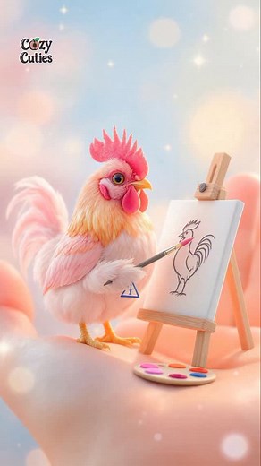 27K views · 777 reactions | Mini cute animals drawing on a small white board placed on the human hand  朗 #kittens #rooster #elephants #adorable #animal #baby #reels #insta #fbreels #viralanimal #mini #birmingham #uk #manchester #england | Cozy ‣ Peach ‣ Cuties | Facebook
