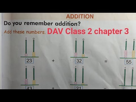 DAV Class 2 maths chapter 3 ।। Class 2 math chapter 3 dav public school