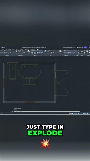 Edit AutoCAD Blocks FAST: Explode & Trim in Seconds! #shorts #autocad
