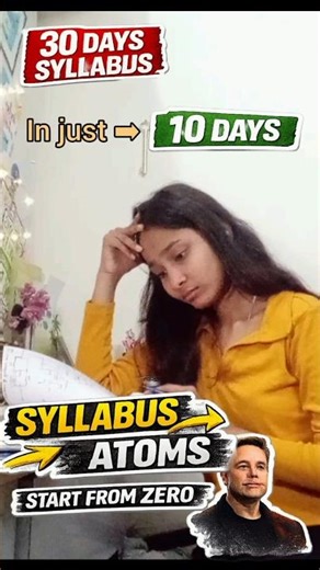 30 DAYS SYLLABUS IN 10 DAYS?🤯 Elon Musk First Principles Method 🔥🚀#shorts #motivation #boards #exam
