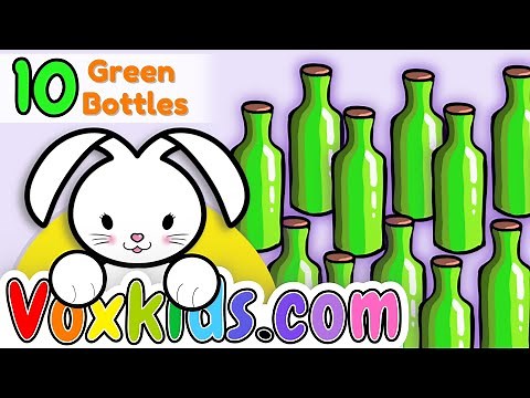 🍾 Ten Green Bottles | Counting & Recycling Song for Kids | Nursery Rhymes | VoxKids™ MyVoxSongs