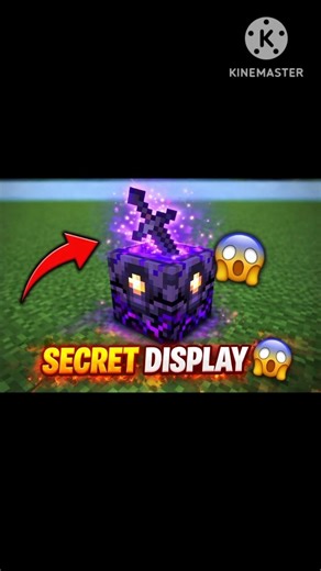 Minecraft Secret Sword Display 😱🔥 (Easy Build)