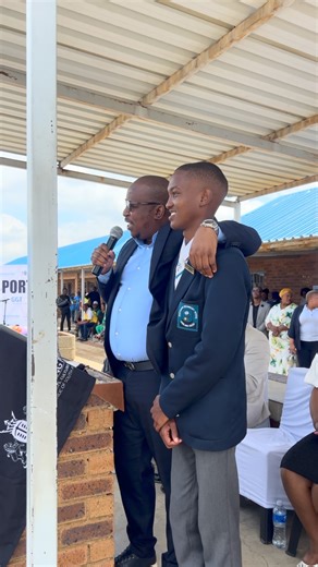 Gauteng Dept. of Education on Instagram: "Excellence through discipline! 🌟 Mpho Junior Mohlala, who achieved 8 distinctions, is a powerful example of how far discipline can take you. As MEC Matome Chiloane addresses learners at Phakamani Secondary School, he highlights Mpho — top learner at the school, top in Gauteng East and 2nd in the province — now set to study Actuarial Science at Wits University. #GautengGoesBackToSchool #GPBackToSchool #GrowingGautengTogether"