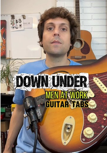 Down Under - flute intro guitar tabs #guitar #tabs #flute #downunder #australia