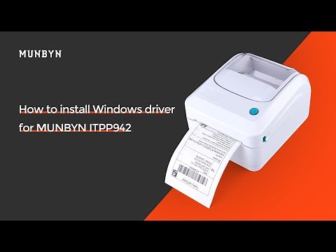 MUNBYN ITPP942 How to install the Label Printer Windows Driver？