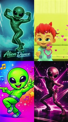 Dancing Green Alien Dance